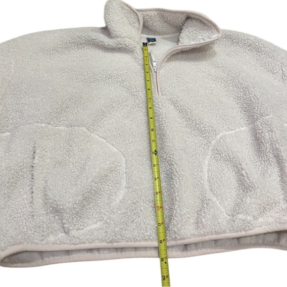 Old Navy White Sherpa Pullover Large - Picture 4 of 6